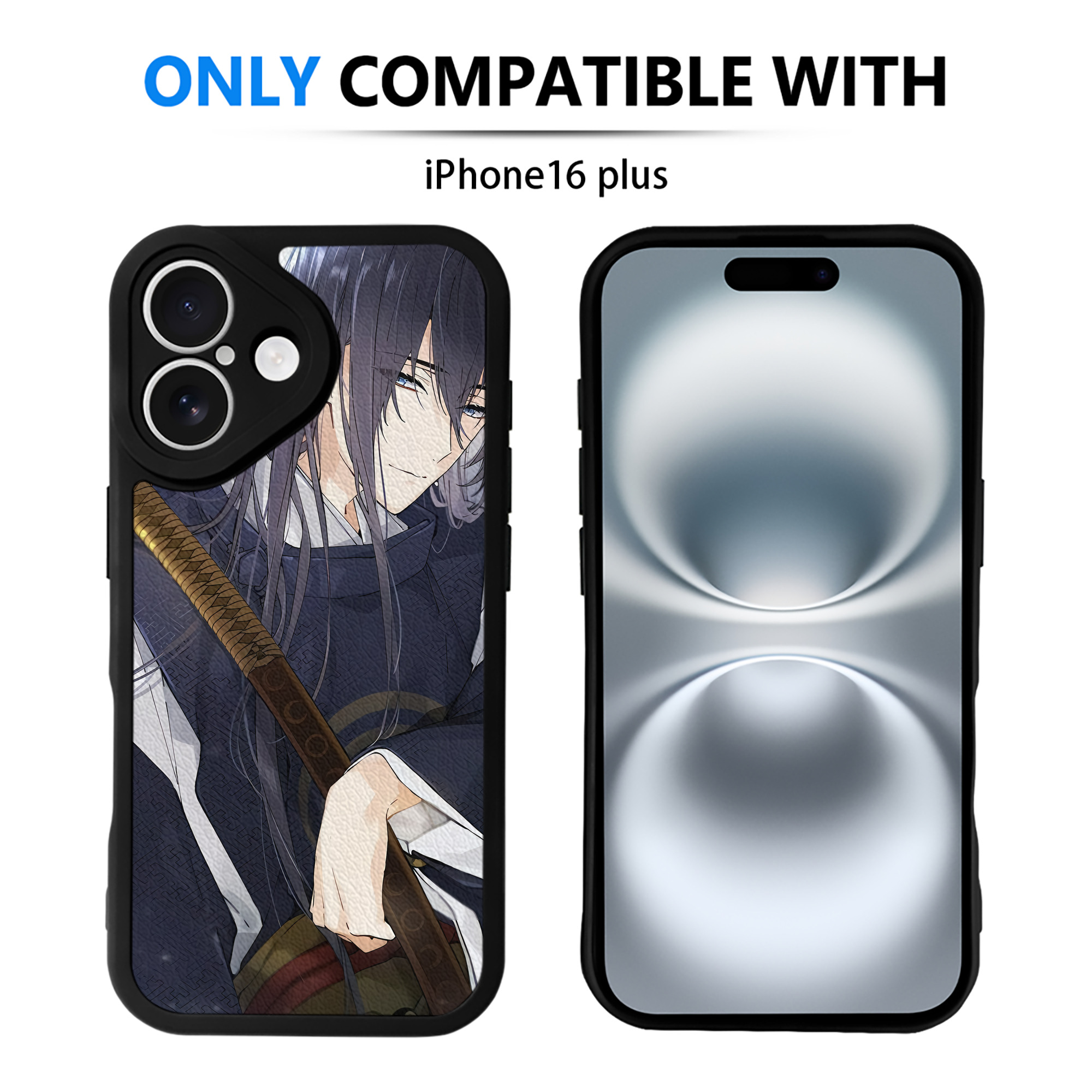 （画像用） 刀剣乱舞 Touken Ranbu 【iPhone 16シリーズ対応】シリコンスマホケース（レザー調） 材質：シリコン
